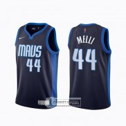 Camiseta Dallas Mavericks Nicolo Melli Earned 2020-21 Azul
